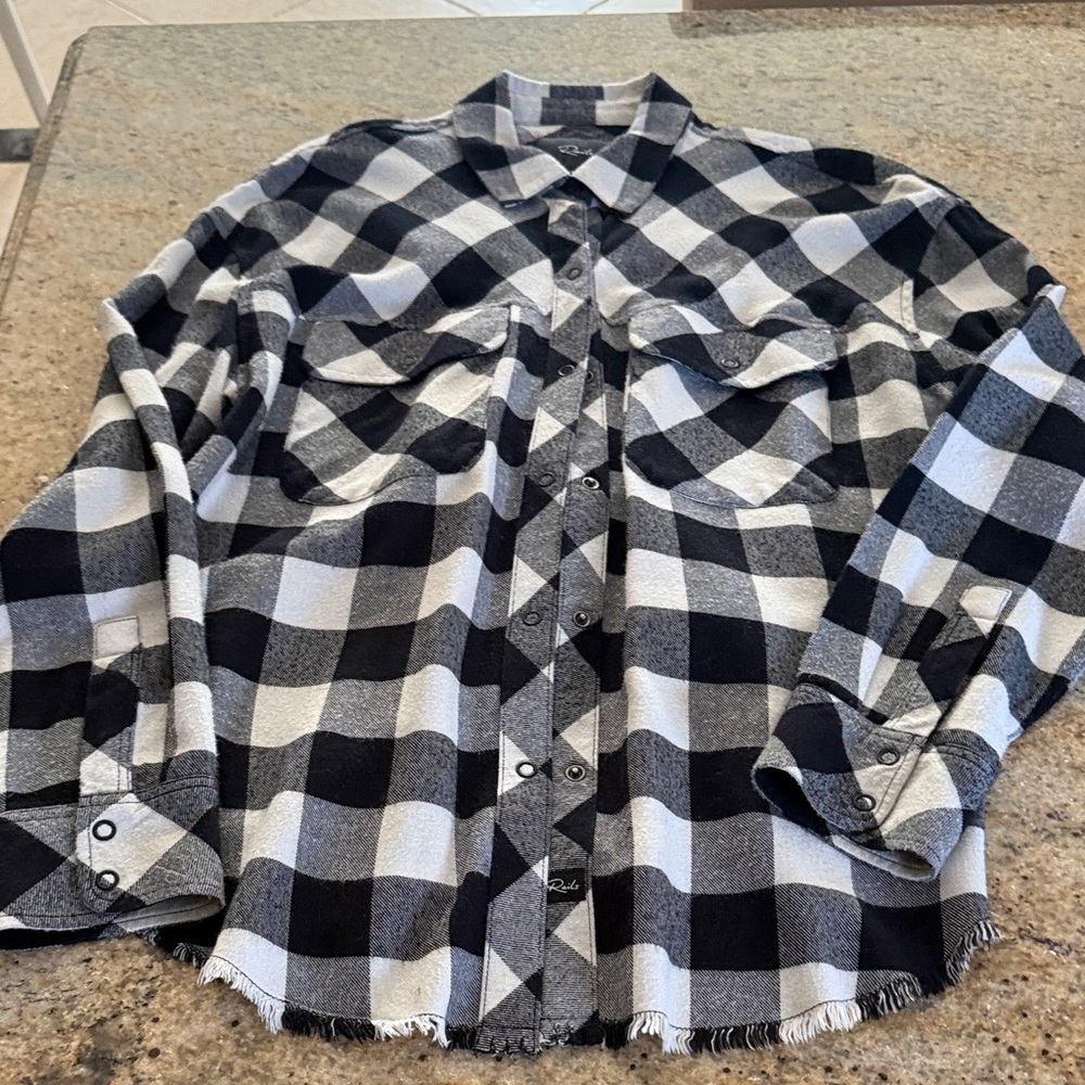 Rails Monochrome Checkered Shirt